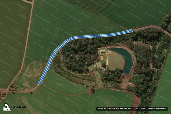 Imagem de satélite de FAZENDA TÍLIA II - Estrada em Rolândia - PR