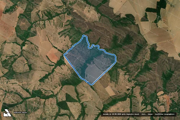 Imagem de satélite de fazenda Rio Preto - Parcela 1 em Abadia dos Dourados - MG