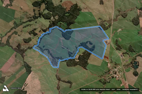 Imagem de satélite de Fazenda da Floresta n°2 - Aquiles Pio Franceschette em Lagoa Vermelha - RS