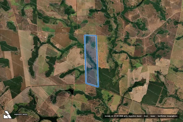 Imagem de satélite de FAZENDA SÃO JOSÉ - GLEBA 07 - PARTE 2 em Novo Planalto - GO