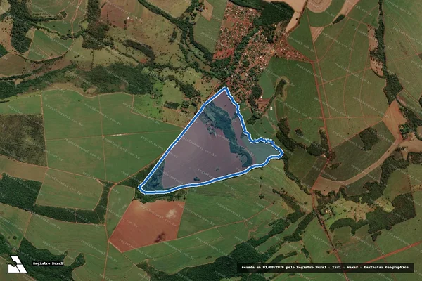 Imagem de satélite de FAZENDA SÃO JOSÉ DO CAPÃO DA ONÇA - Única em Veríssimo - MG