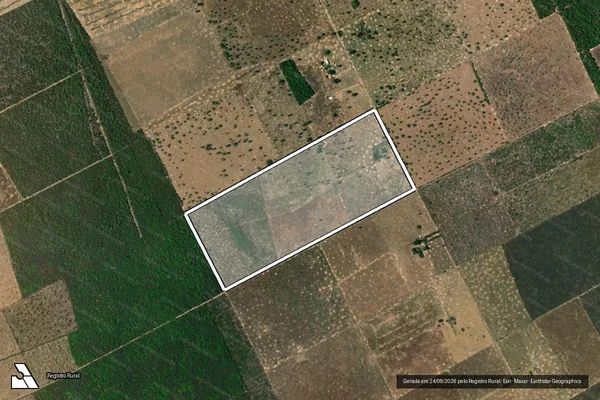 Imagem de satélite de Lote ? 97 ? PA Campo Alegre - Perímetro em Wanderley - BA