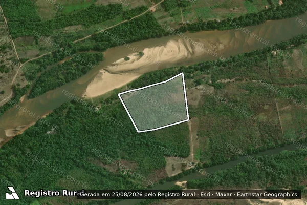 Imagem de satélite de CHÁCARA BOA VISTA - PARTE 01 em São Pedro da Água Branca - MA