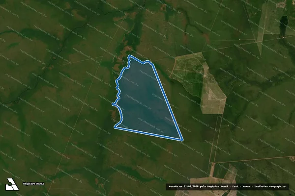 Imagem de satélite de FAZENDA ESTANCIA GRISOSTE - AREA III - MATRICULA 7586 em Campos de Júlio - MT