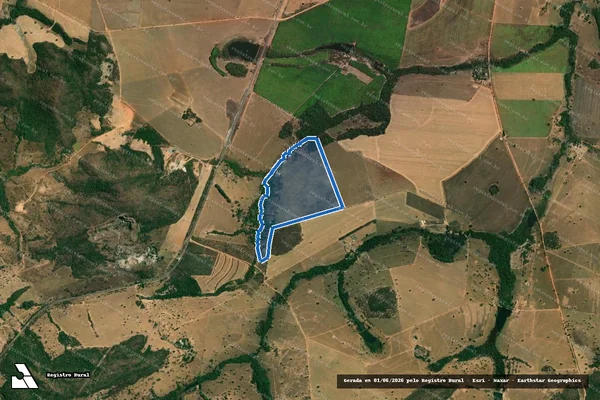 Imagem de satélite de FAZENDA VEREDA - 001 em Goianésia - GO