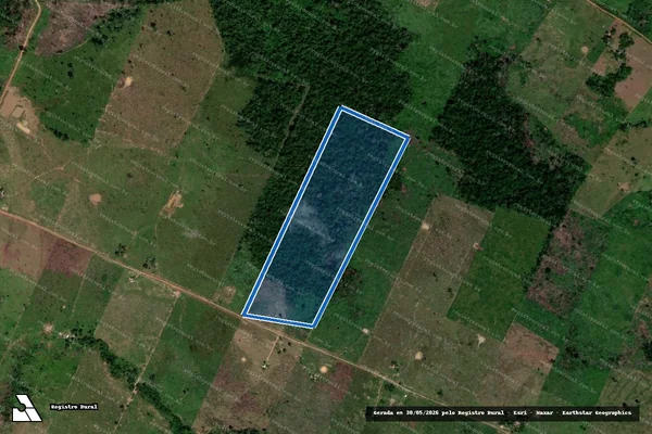 Imagem de satélite de P.A. PORTO ALONSO - Lote 182 - Parte 1 em Boca do Acre - AM