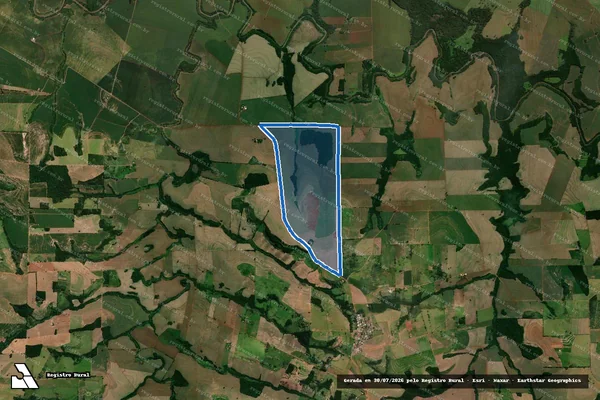 Imagem de satélite de Fazenda São Luiz - Lote nº 69-REM em Janiópolis - PR
