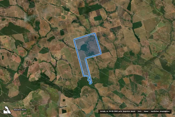 Imagem de satélite de FAZENDA ARARUNA - Parte 2 em São Miguel do Araguaia - GO