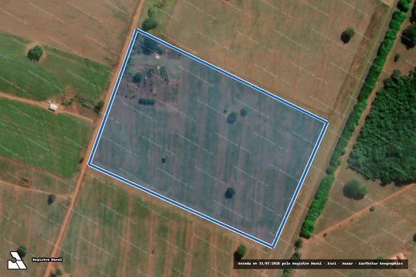 Imagem de satélite de P. A. NELSON MANDELA - Lote 11 em Iepê - SP