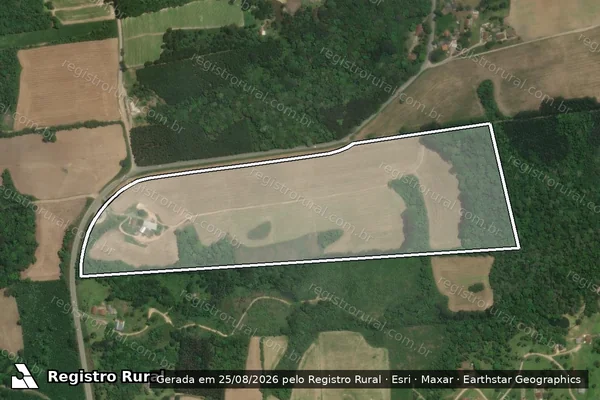Imagem de satélite de SITIO BELA VISTA - SITIO BELA VISTA em Rio Negrinho - SC