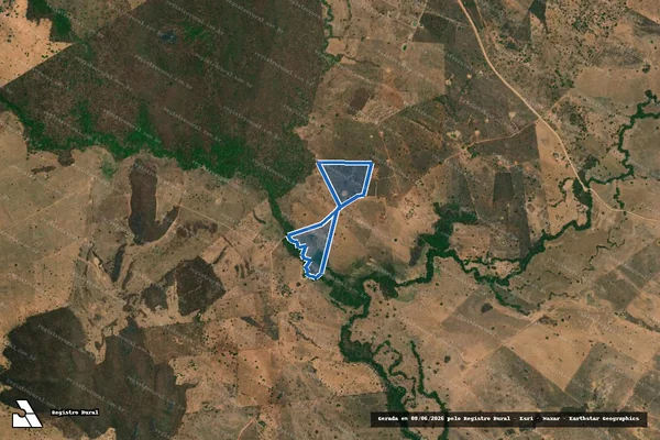 Imagem de satélite de FAZENDA CERCADO - Gleba B em Monte Alegre de Goiás - GO