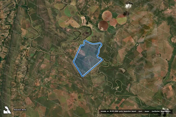 Imagem de satélite de ´´FAZENDA VARGEM GRANDE`` - Matricula 2.253 em Arinos - MG