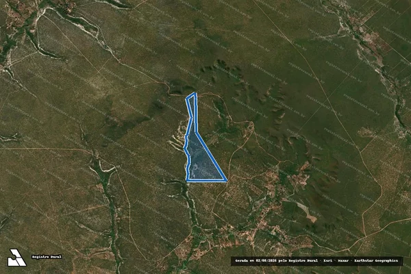 Imagem de satélite de FAZENDA MATO GROSSO - PARCELA 01 em Cônego Marinho - MG