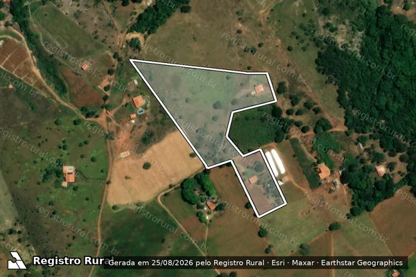 Imagem de satélite de Fazenda Mata Burros - Parte 2 em Lagoa Formosa - MG