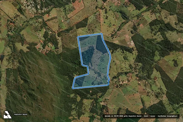 Imagem de satélite de FAZENDA MORRO FEIO - Gleba 01 em Hidrolândia - GO