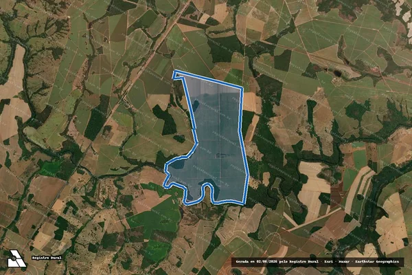 Imagem de satélite de FAZENDA MURALHA I - 001 em São Luiz do Norte - GO