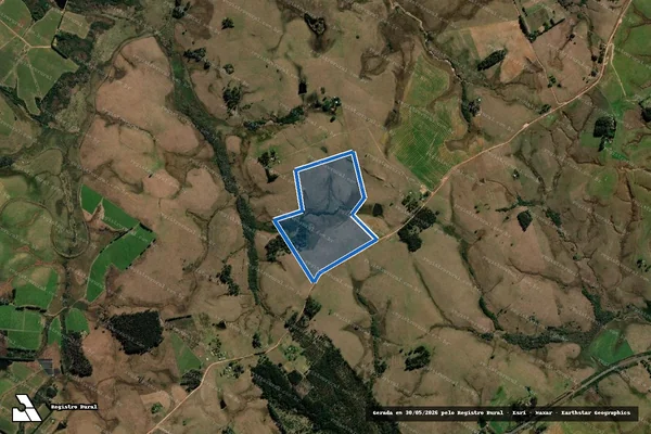 Imagem de satélite de SEM DENOMINAÇÃO - Parte 1 em Sant'Ana do Livramento - RS