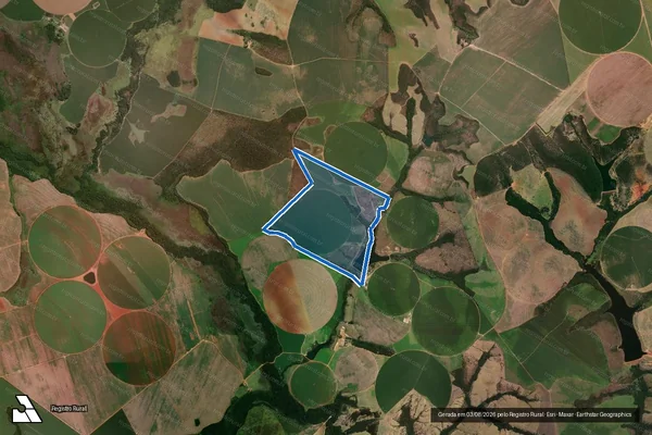 Imagem de satélite de FAZENDA SANTO ANGELO - GLEBA 02 em Cristalina - GO