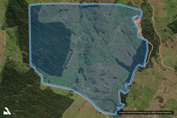 Imagem de satélite de Fazenda Muralha - Parcela 02 ? PARTE A - Parte A em Campo Novo de Rondônia - RO