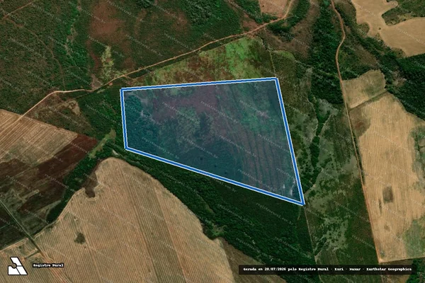Imagem de satélite de FAZENDA VISTA BONITA - PARTE 01 - ÁREA DESMEMBRADA A em Canabrava do Norte - MT