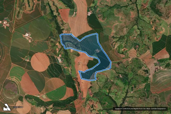 Imagem de satélite de FAZENDA SALOBO - Parte 1 em Tiros - MG