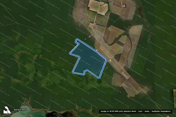 Imagem de satélite de Fazenda Lago Grande - Parte 1 em Querência - MT