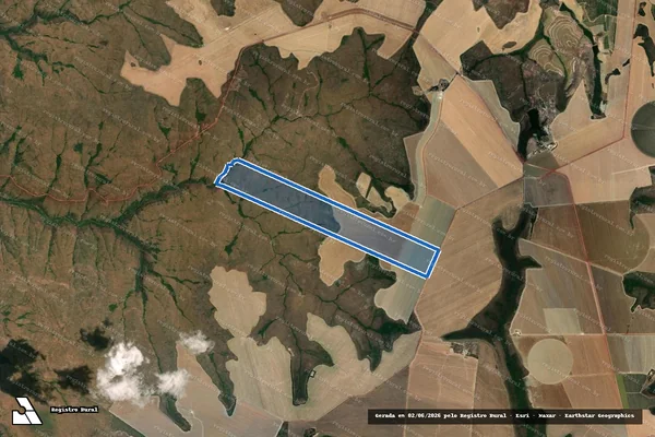 Imagem de satélite de FAZENDA DOIS IRMÃOS - 001 em Alvorada do Norte - GO