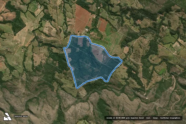 Imagem de satélite de Fazenda San Mariana - Parte 1 em Alpinópolis - MG