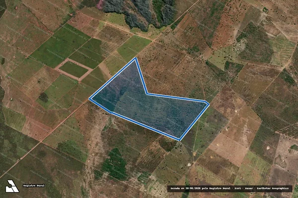 Imagem de satélite de Fazenda São Domingos - Parte 1 em Monte Alegre de Goiás - GO