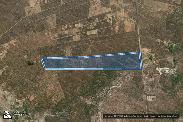 Imagem de satélite de FAZENDA BREJO NOVO - 001 em Xique-Xique - BA