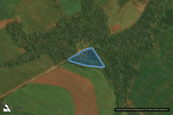 Imagem de satélite de Propriedade de Deoclides Lima de Quadros - Propriedade de Deoclides de Lima Quadros em Chapada - RS