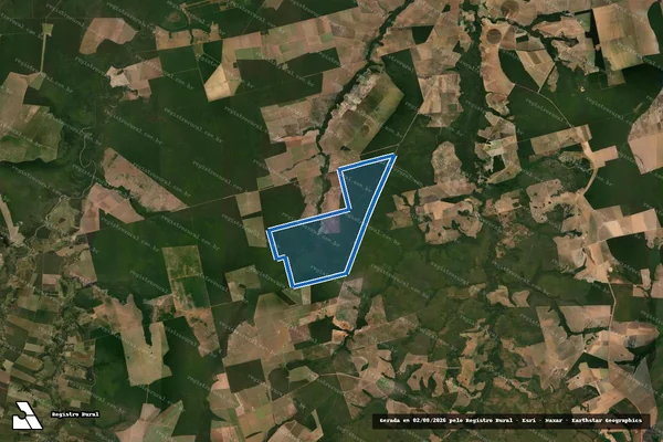 Imagem de satélite de FAZENDA NOSSA SENHORA DAS GRAÇAS - 001 em Paranatinga - MT