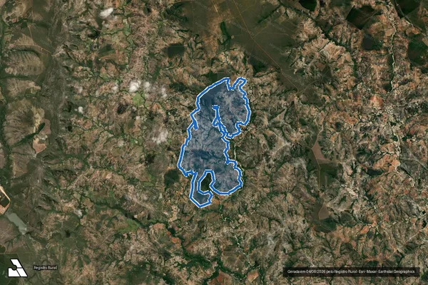 Imagem de satélite de Fazenda Santa Quitéria - Gleba 02 em Grão Mogol - MG