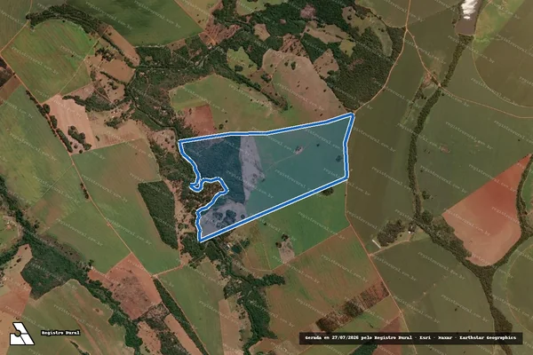 Imagem de satélite de FAZENDA BOA VISTA DO JACARÉ / Perimetro 5 em Piracanjuba - GO