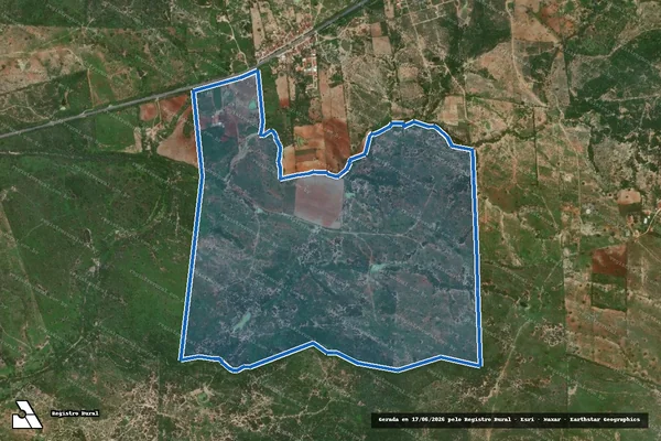Imagem de satélite de FAZENDA CUMARU  - Parcela 1 em Vertentes - PE