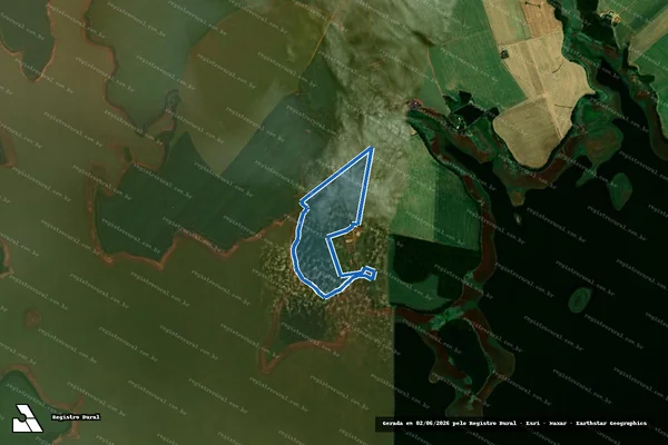 Imagem de satélite de Agro São João 08 - Parcela 1 em Fortaleza dos Valos - RS