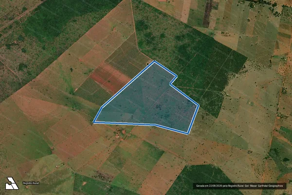Imagem de satélite de Estância São Pedro - Fazenda São Francisco em Presidente Epitácio - SP