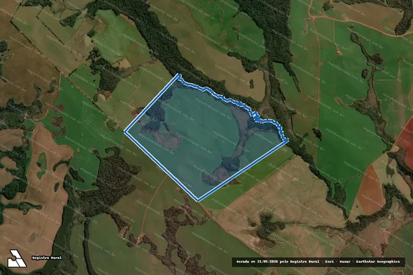 Imagem de satélite de CAMPO DO MEIO - GLEBA 2 ? PARTE IDEAL ILDO ANTÔNIO SILVESTRI em Guarapuava - PR