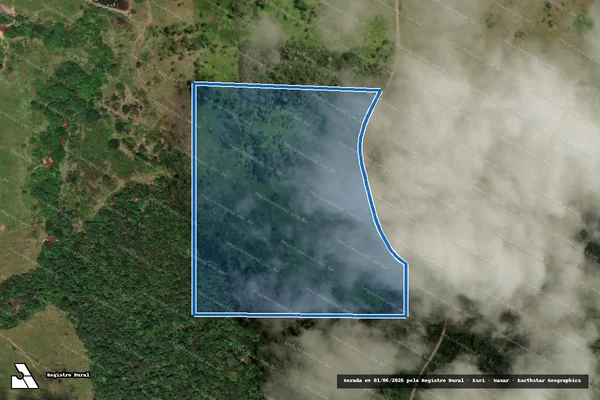 Imagem de satélite de LOTE 01/A - GLEBA 30 - P.A.D. BURAREIRO - PARCELA 01 em Cacaulândia - RO
