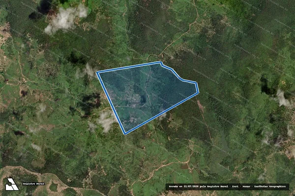 Imagem de satélite de Fazenda Três Águas - Parte 2 em Pavão - MG