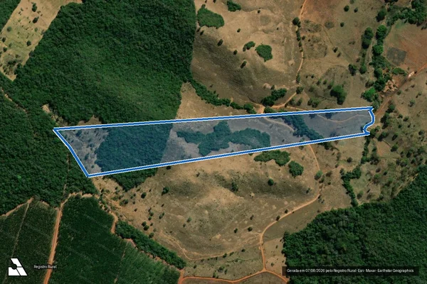 Imagem de satélite de FAZENDA CAIAPÓ E RETIRO - Gleba 05 em Santa Cruz de Goiás - GO