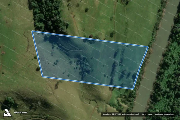 Imagem de satélite de Parte do Lote Rural nº 17 - Matrícula 4.891 em Descanso - SC