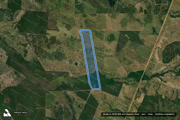 Imagem de satélite de FAZENDA FORMOSA - Parte 1 em Aquidauana - MS