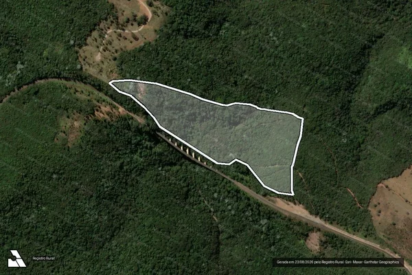 Imagem de satélite de FAZENDA BARBOSA - Parte 1 em Ouro Preto - MG