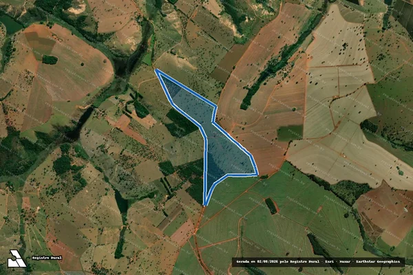 Imagem de satélite de Fazenda Serra da Marcela ou Cedro ? Lugar Quatis - Parte 1 em Luz - MG