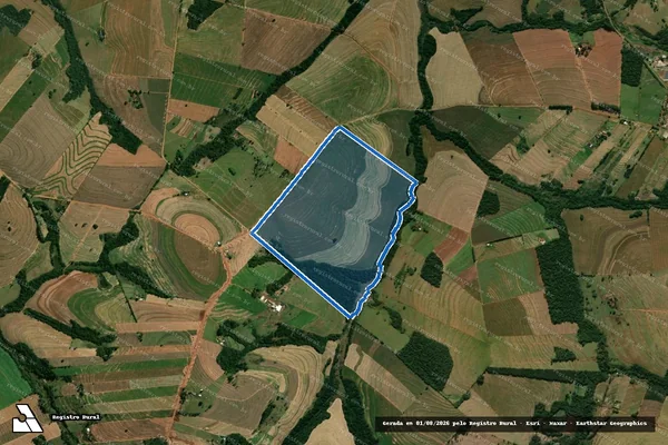 Imagem de satélite de Fazenda Canaã - Lote nº 106 em Araruna - PR