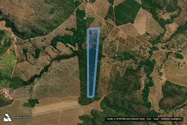 Imagem de satélite de GLEBA CERCA, DATA SACO DA SERRA - 001 em Riachão - MA