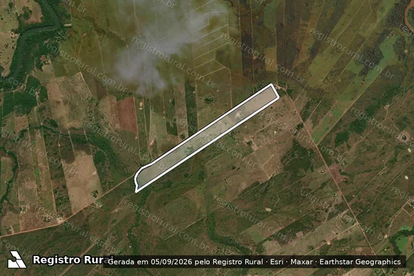 Imagem de satélite de P.A. FORQUILHA DO RIO MANSO – LOTE 224 / ÁREA A