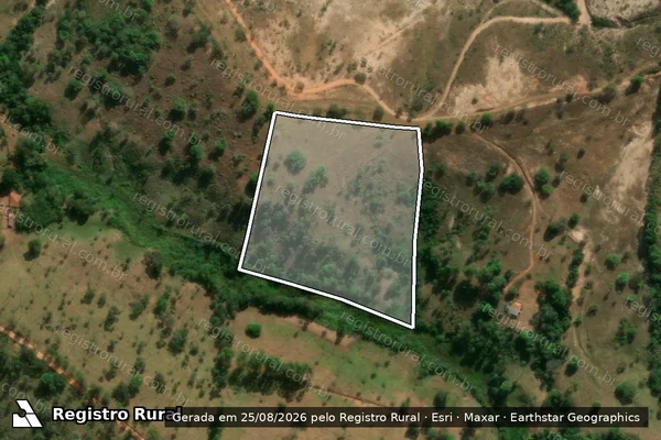 Imagem de satélite de Fazenda Fragata ou Nau de Guerra - PARCELA 02 em Tiros - MG