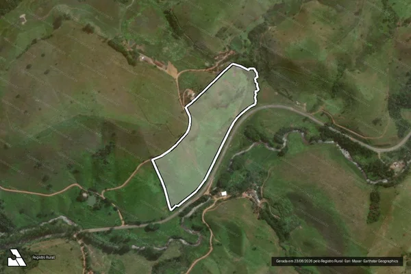 Imagem de satélite de Fazenda Serrinha - Gleba 6A em Santa Bárbara do Monte Verde - MG